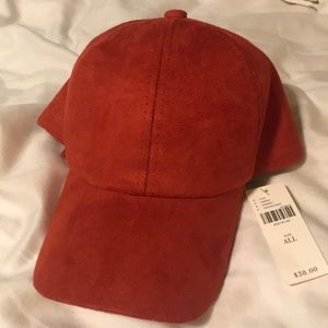 Anthropologie suede baseball cap / dad hat